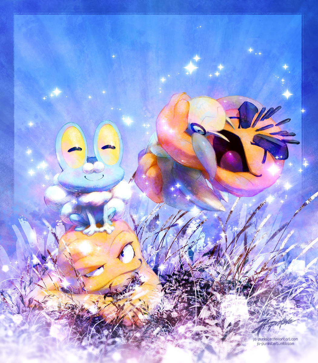 :d, ^_^, alolan_and_normal, alolan_form, alolan_geodude, alternate_color, closed_eyes, commentary