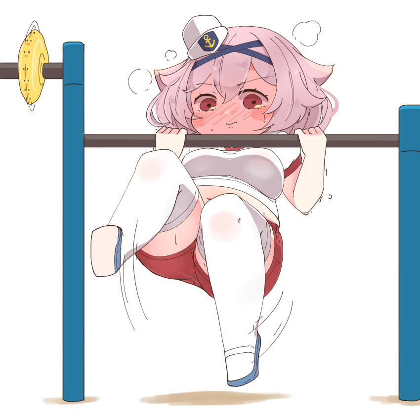 1girl, ass, aylwin_(azur_lane), azur_lane, blush, blush_stickers, breasts, chibi
