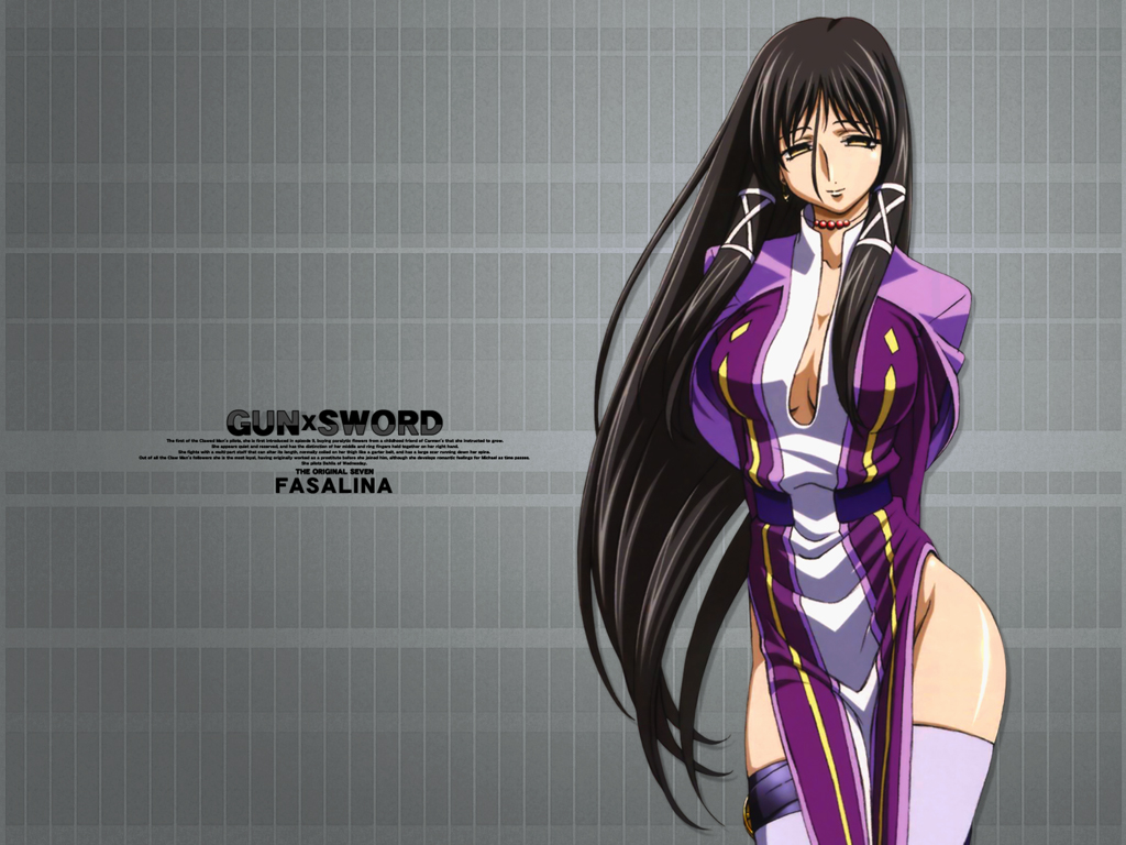 1024x768, empty_eyes, fasalina, gunxsword, long_hair, photoshop, thigh-highs, thigh_strap