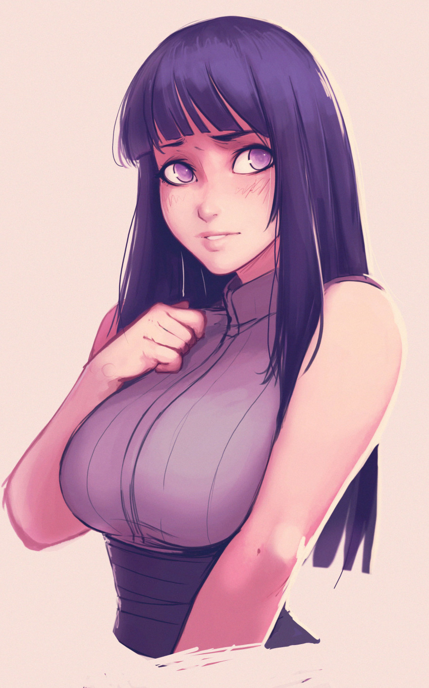 1girl, absurdres, bangs, blunt_bangs, breasts, carlos_eduardo, commentary, english_commentary