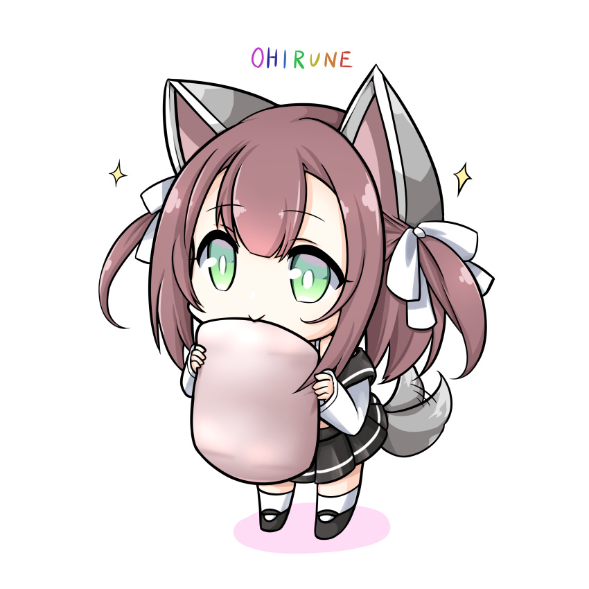 1girl, absurdres, afterimage, animal_ears, azur_lane, bangs, black_footwear, black_sailor_collar