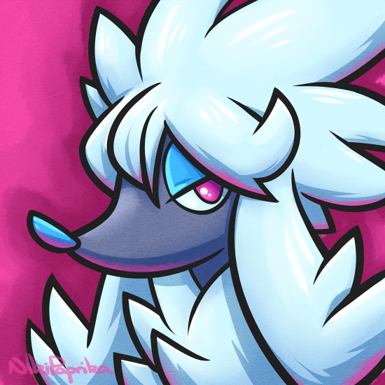 commentary, creature, dog, dog_focus, english_commentary, furfrou, furfrou_(normal), gen_6_pokemon