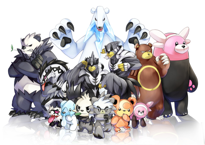 bear, beartic, bewear, claws, commentary_request, creature, crossed_arms, cubchoo