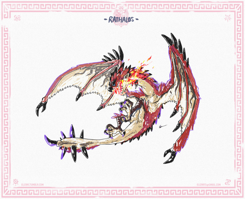 eliz0r, highres, monster_hunter, monster_hunter:_world, rathalos