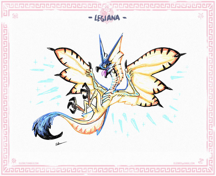 background_base, bird, colorful, eliz0r, flying, full_body, highres, legiana