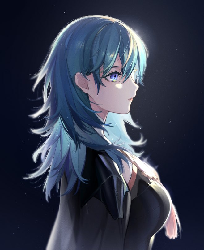 1girl, armor, blue_eyes, blue_hair, byleth_(fire_emblem), byleth_eisner_(female), clovisxvii, fire_emblem