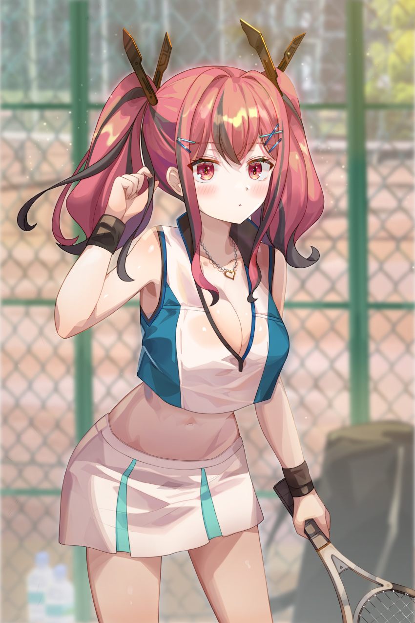 1girl, absurdres, azur_lane, bangs, bare_shoulders, blush, bottle, breasts