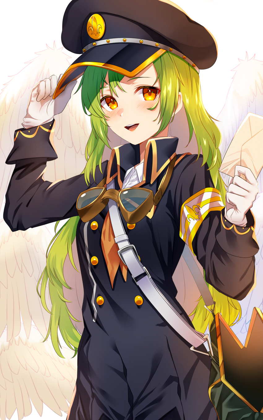 1girl, absurdres, bag, bangs, black_jacket, blonde_hair, blush, commentary_request