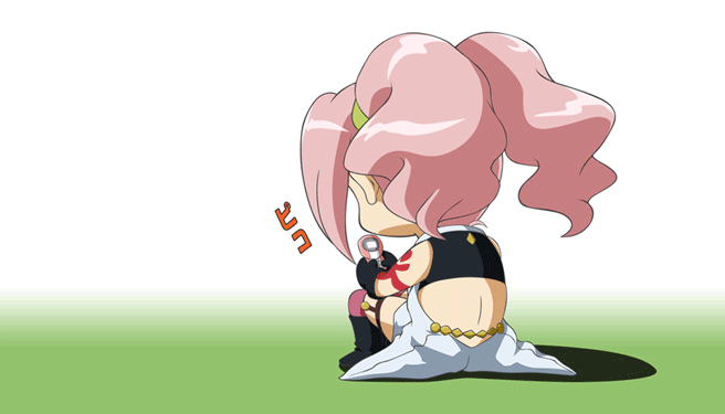 animated_gif, anya_alstreim, anya_earlstreim, cellphone, chibi, code_geass, gif, phone, pink_hair, thighhighs