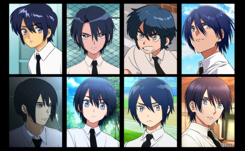 1672, 1960s_(style), 1970s_(style), 1980s_(style), 1990s_(style), 1boy, angry, black_hair