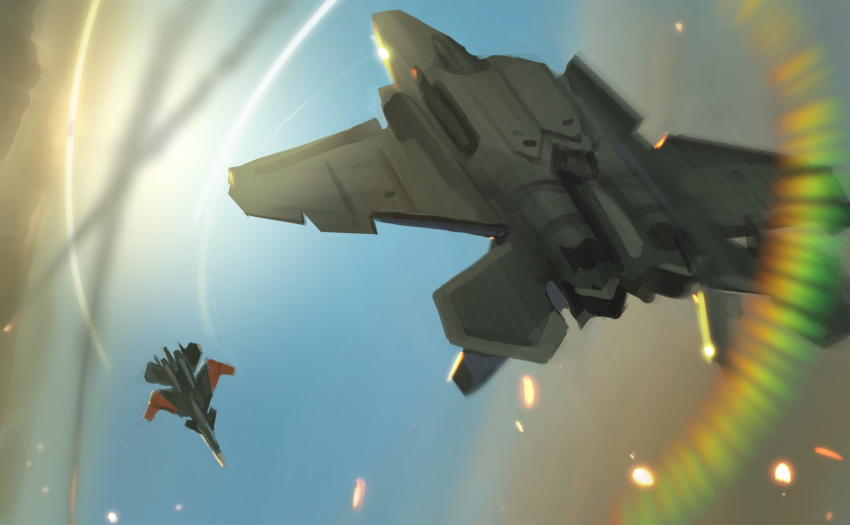 ace_combat, ace_combat_7, aerial_battle, aircraft, airplane, battle, clouds, dogfight