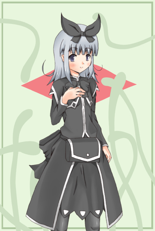 druaga_no_tou, gothic_lolita, grey_eyes, hinagi_hiyaya, kooba, lolita_fashion, silver_hair
