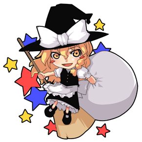 chibi, kirisame_marisa, lowres, ofuro_(artist), ofuro_(pixiv4010), ofuro_mantarou, touhou