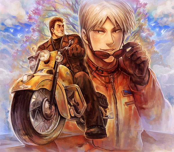 akagi_shigeru, motor_vehicle, motorcycle, nangou, sunglasses, vehicle