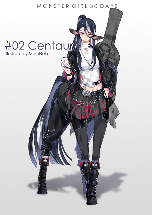 1girl, aqua_eyes, artist_name, belt, belt_boots, black_footwear, black_hair, black_jacket