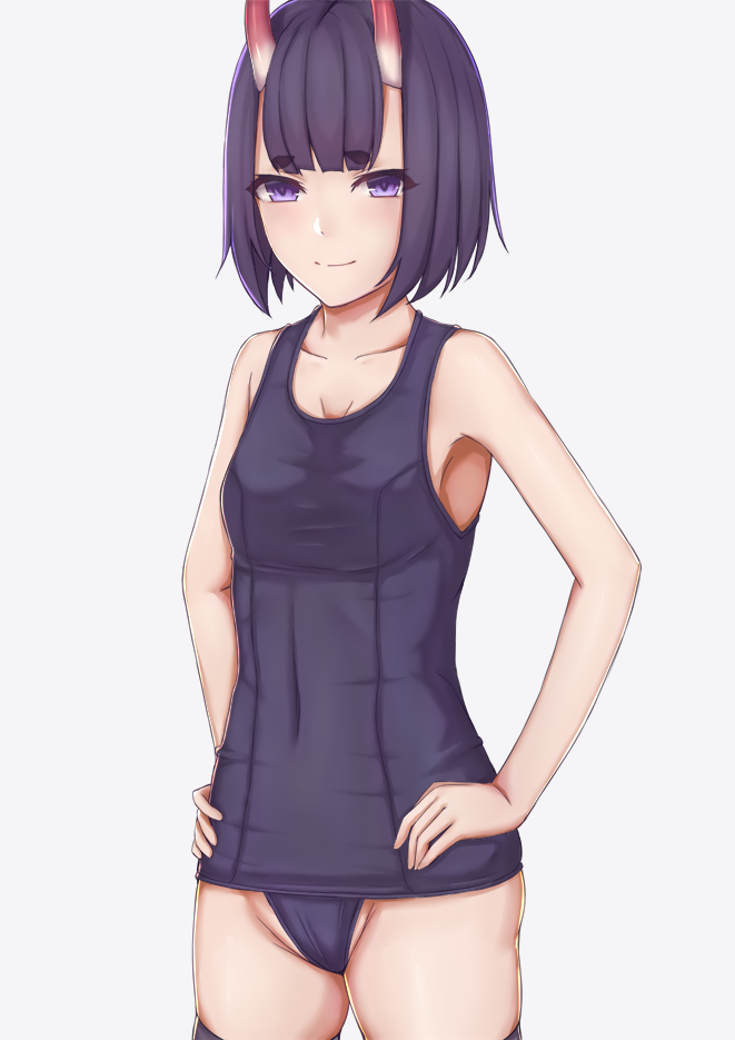 1girl, bangs, bare_shoulders, blue_swimsuit, blush, bob_cut, breasts, closed_mouth