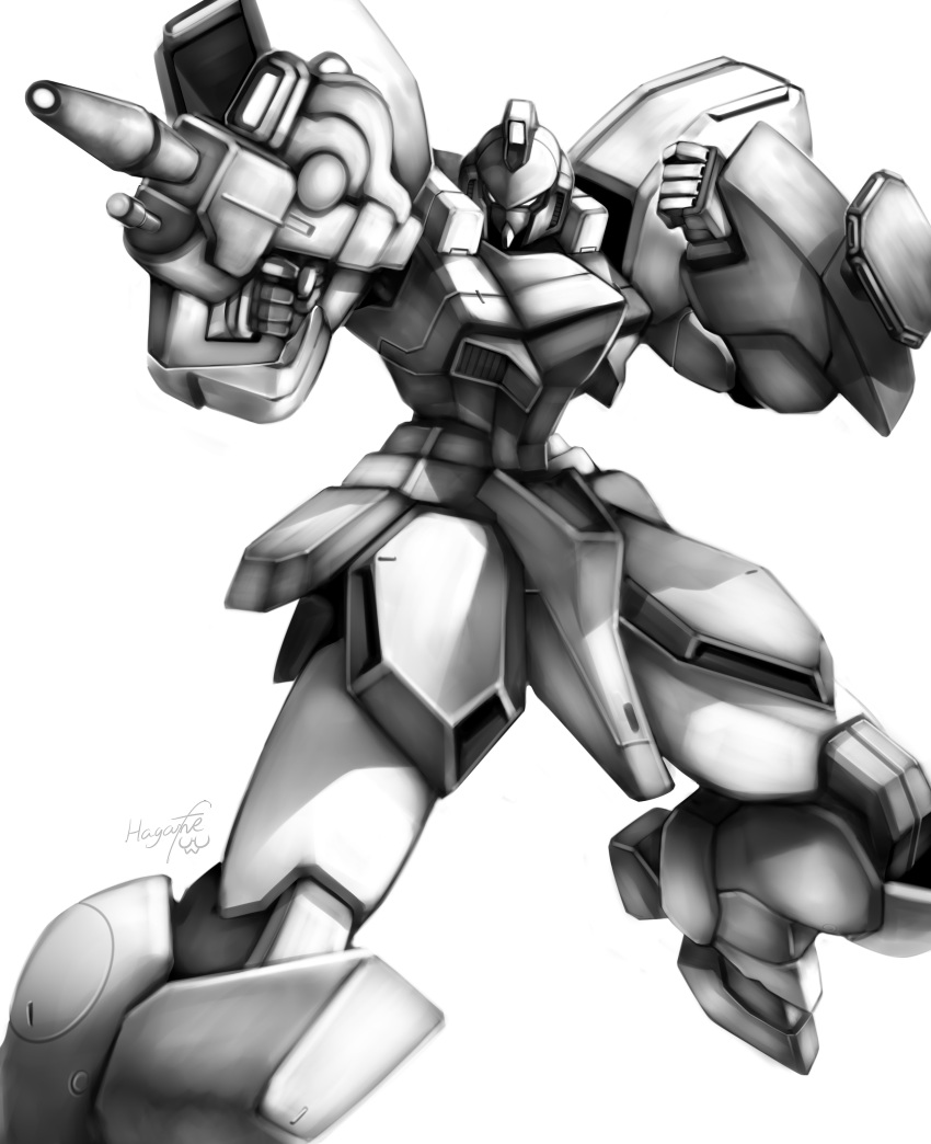 absurdres, beam_rifle, clenched_hands, energy_gun, gun, gun-ez, gundam, haganef