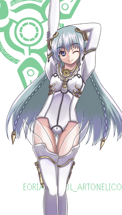 ar_tonelico, ar_tonelico_i, blue_eyes, bodysuit, braid, gust, hair_ornament, install_port