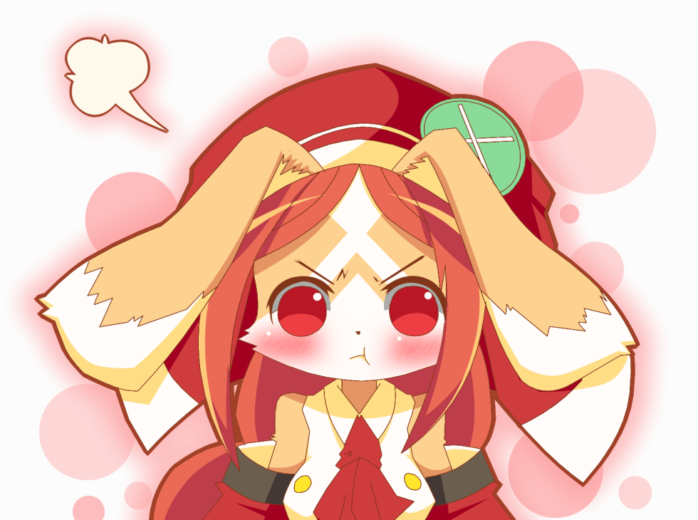 1girl, angry, animal_ears, animal_nose, blush, breasts, brown_fur, brown_hair