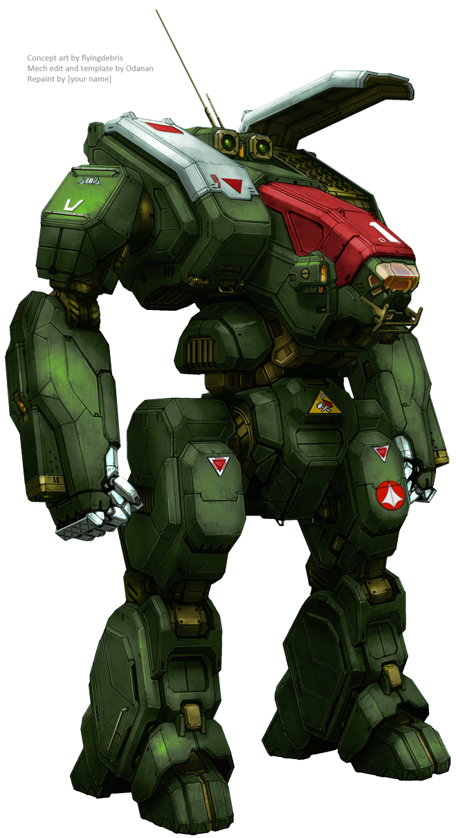 antennae, arm_cannon, bishopsteiner, choujikuu_yousai_macross, clenched_hands, commentary, destroid, hatch