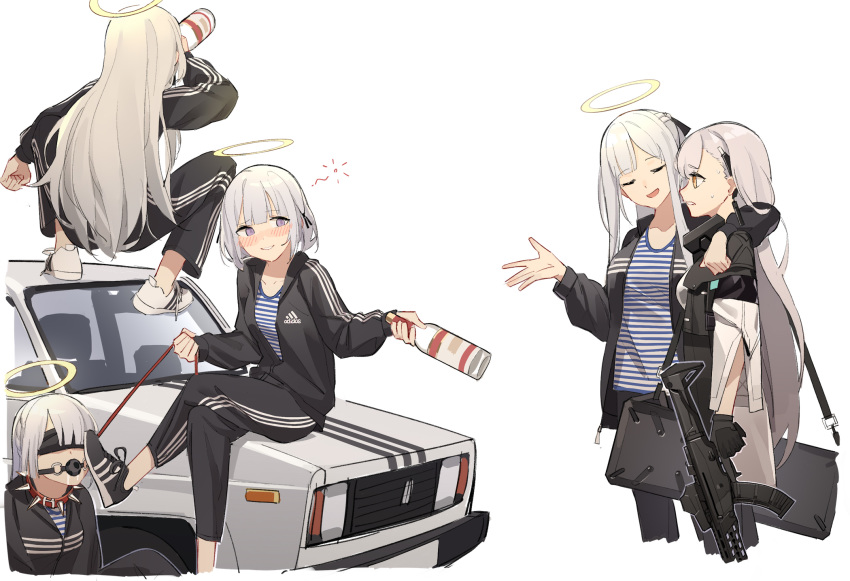 5girls, adidas, ak-12_(girls_frontline), ak-15_(girls_frontline), ak-alfa, ak-alfa_(girls_frontline), alcohol, an-94_(girls_frontline)
