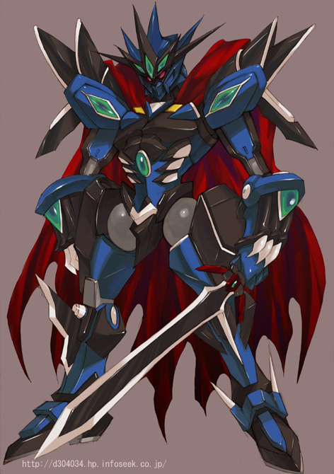 mecha, simple_background, super_robot_wars, sword, vaisaga, vysaga, weapon