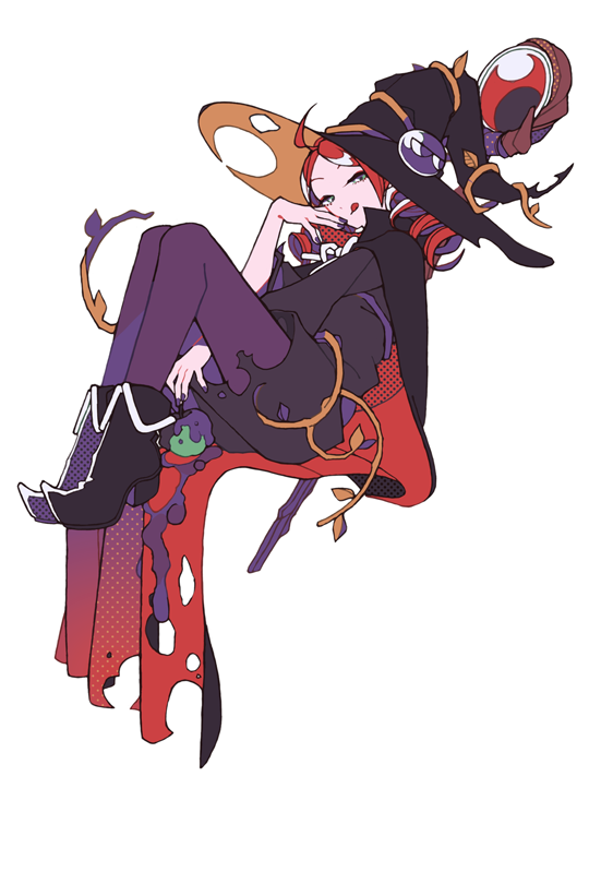 1girl, :p, boots, cloak, commentary_request, drill_hair, full_body, gradient