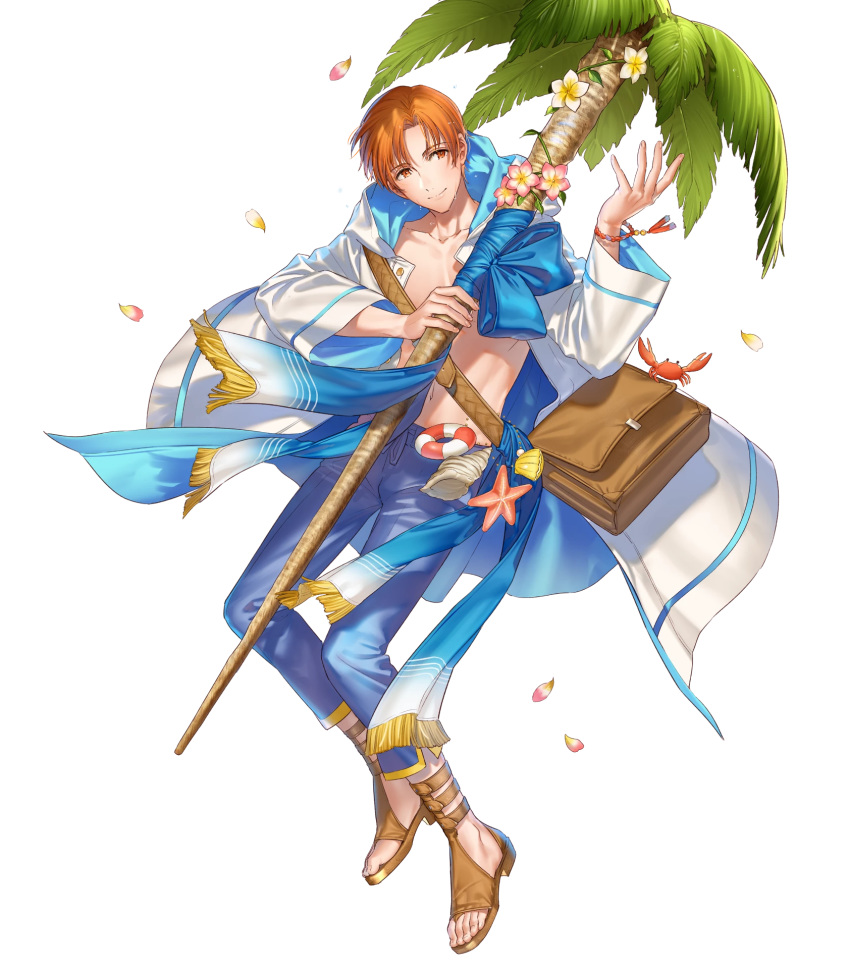 abs, bag, bracelet, coconut_tree, fire_emblem, fire_emblem:_radiant_dawn, fire_emblem_heroes, flower
