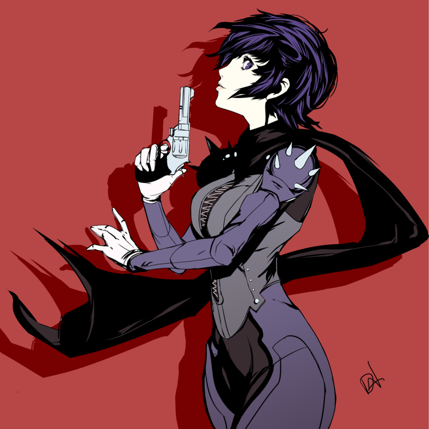 1girl, alternate_costume, bangs, biker_clothes, blue_eyes, blue_hair, bodysuit, breasts