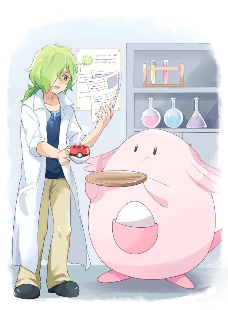 blue_eyes, chansey, coffee, coffee_cup, cup, disposable_cup, gen_1_pokemon, glasses
