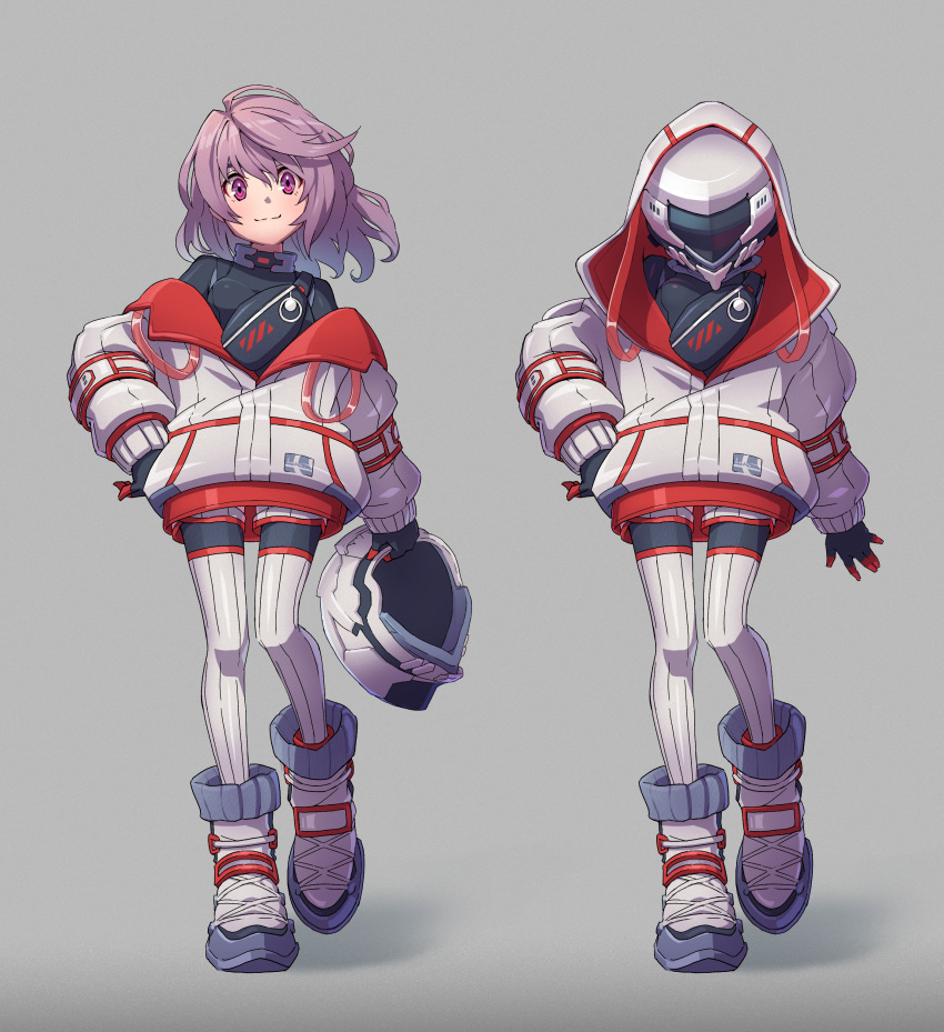 1girl, absurdres, arm_at_side, bodysuit, bodysuit_under_clothes, commentary, contrapposto, full_body