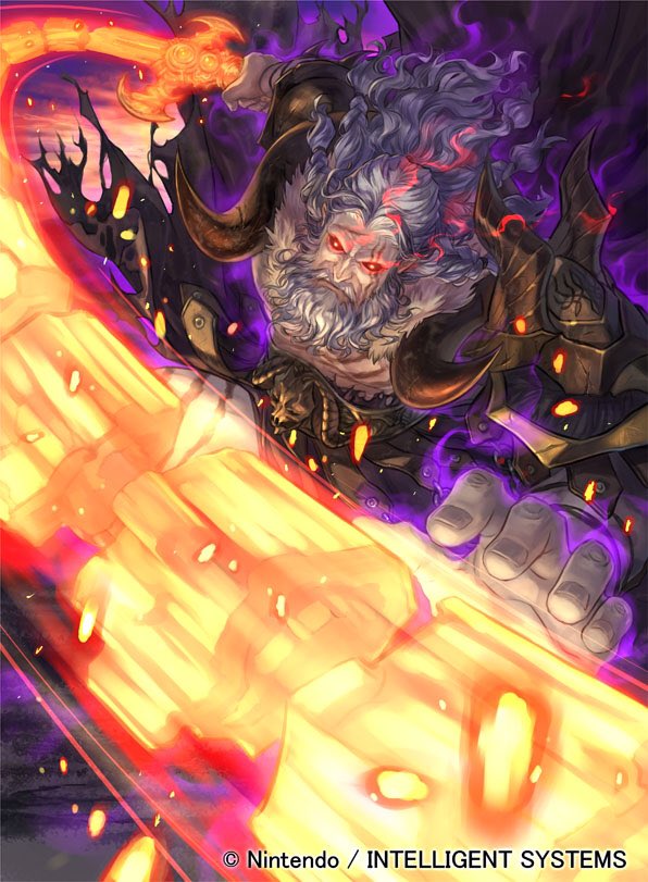 1boy, abs, aura, beard, cape, facial_hair, fire, fire_emblem