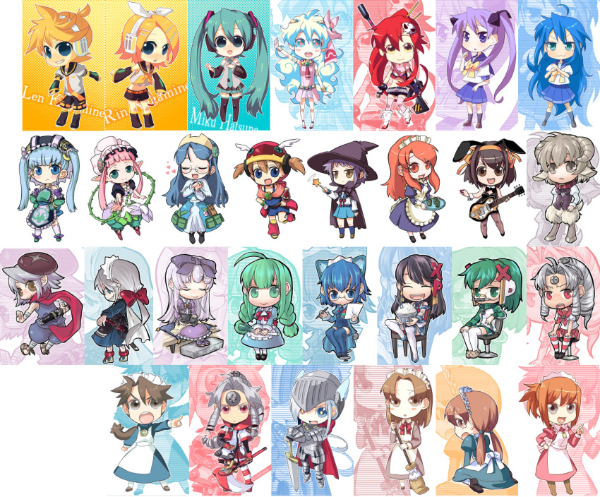 3.1, akazukin, asahina_mikuru, chibi, everyone, futaba_channel, gretel, hatsune_miku