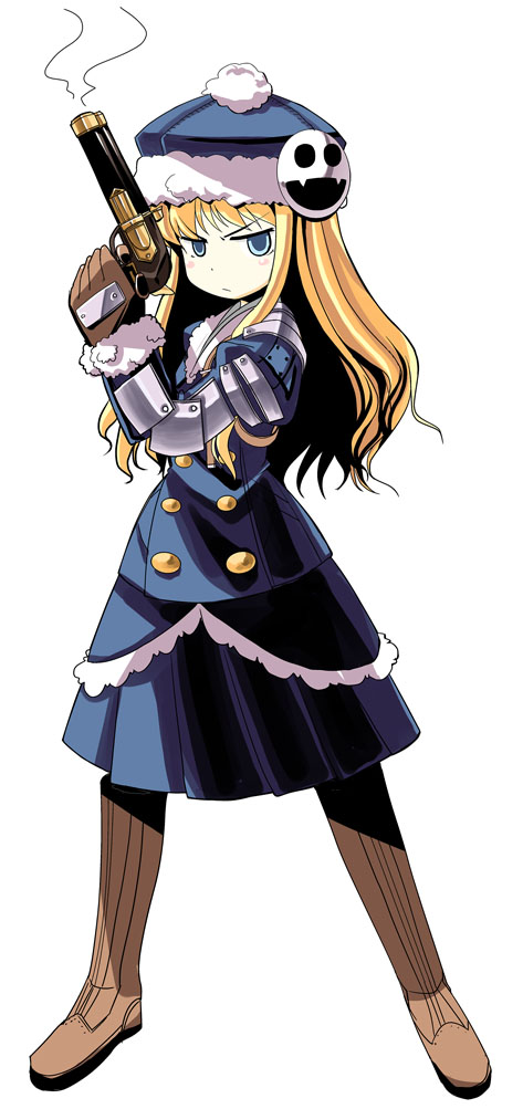 blonde_hair, blue_eyes, etrian_odyssey, gunner, sekaiju_no_meikyuu, yakepu