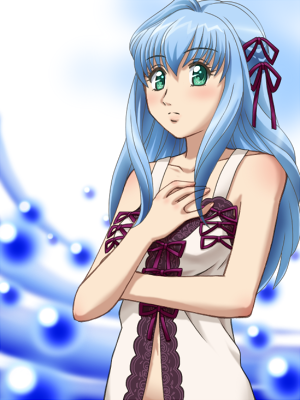 angelique, angelique_(neo_angelique), angelique_(series), awa, blue_hair, green_eyes, lowres, neo_angelique_abyss