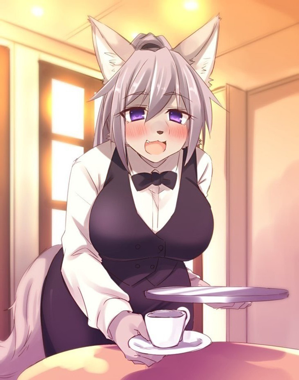 1girl, :3, :d, animal_ears, animal_nose, black_bow, blush, bow