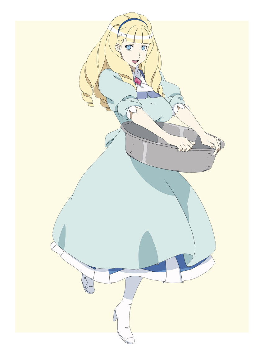 basin, basket, big_hair, blonde_hair, blue_eyes, boots, brooch, dianna_soreil