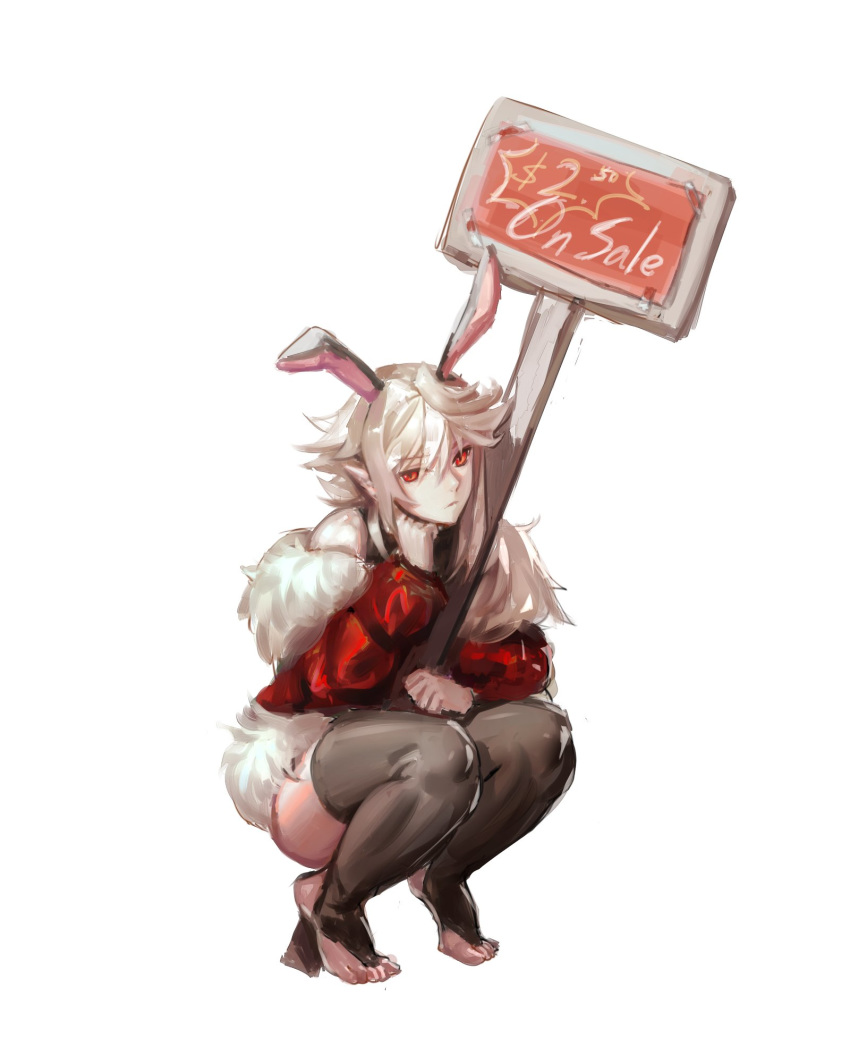 1boy, animal_ears, between_legs, bunny_boy, chin_rest, closed_mouth, corrin_(fire_emblem), corrin_(fire_emblem)_(male)