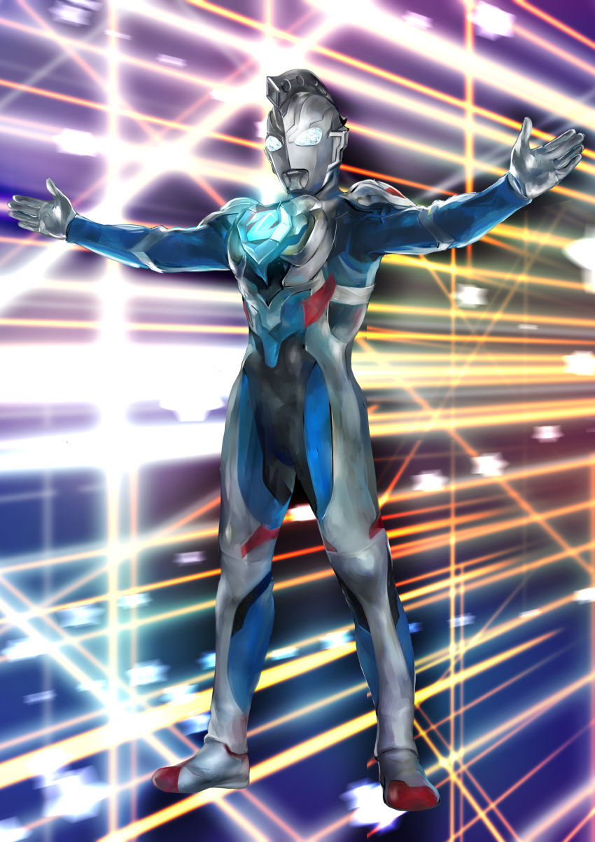 1boy, absurdres, alien, floating, glowing, glowing_eyes, highres, looking_ahead