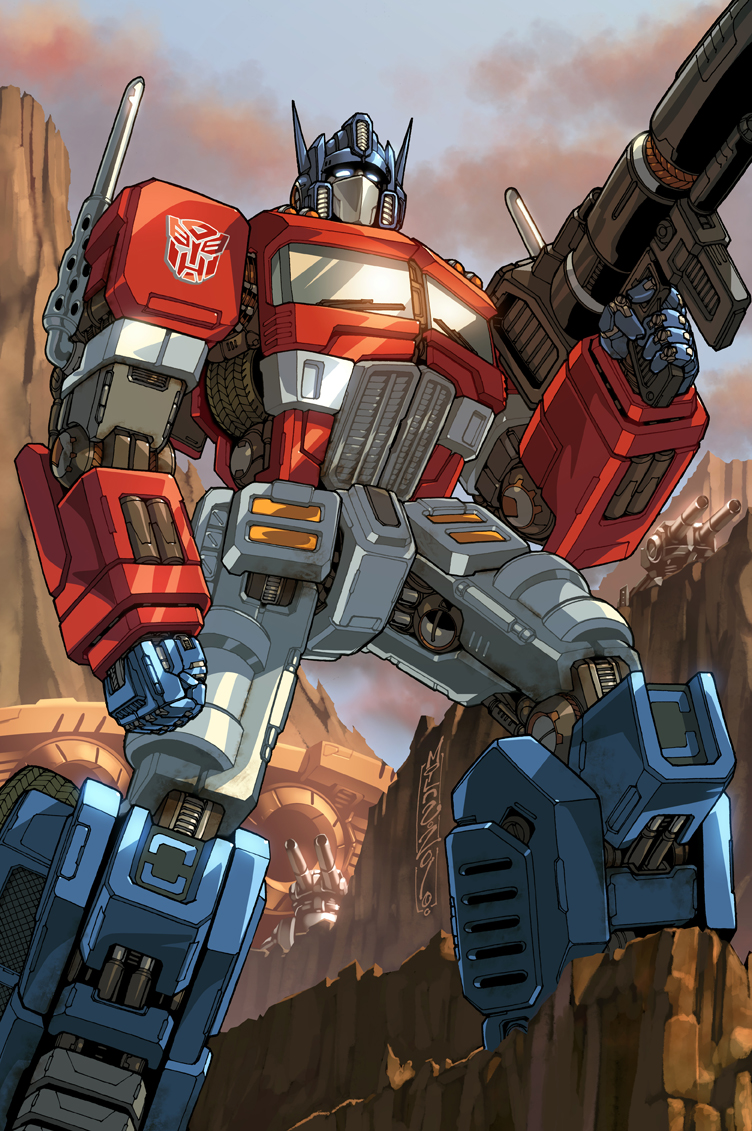 alex_milne, autobot, blue_eyes, clenched_hand, collaboration, english_commentary, espen_grundetjern, glowing