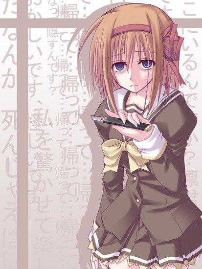 fuyou_kaede, kago_no_tori, kagonotori, school_uniform, serafuku, shuffle, shuffle!, yandere