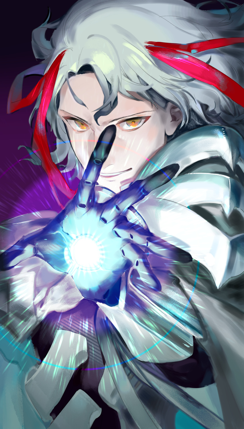 1boy, absurdres, alternate_costume, armor, bangs, body_armor, close-up, fate/grand_order