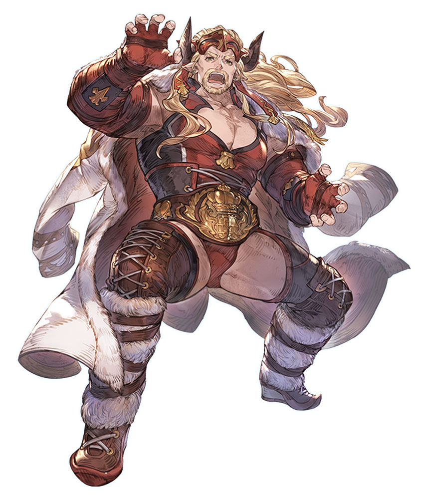 >:(, beard, blonde_hair, boat, chest, cleavage_cutout, coat, d: