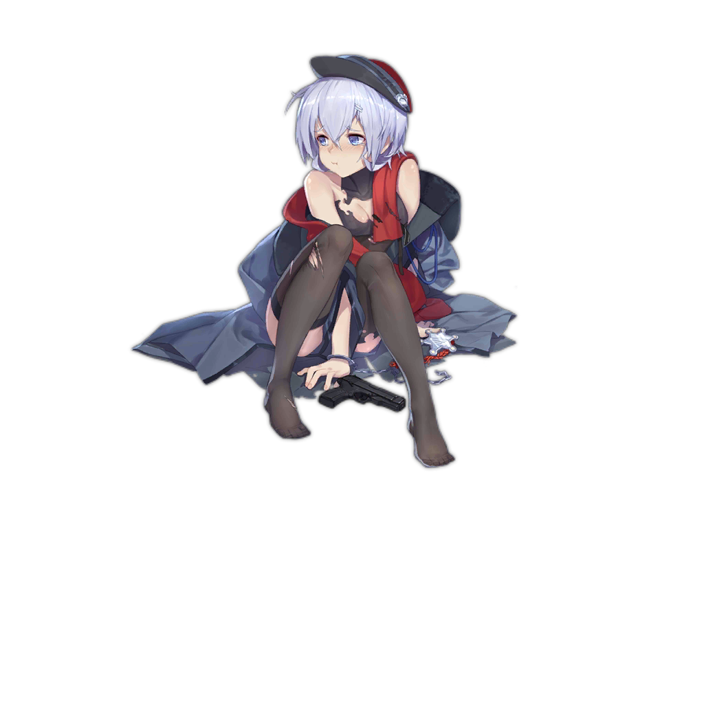 1girl, :i, alternate_costume, bare_shoulders, beret, black_legwear, blue_eyes, blue_hair