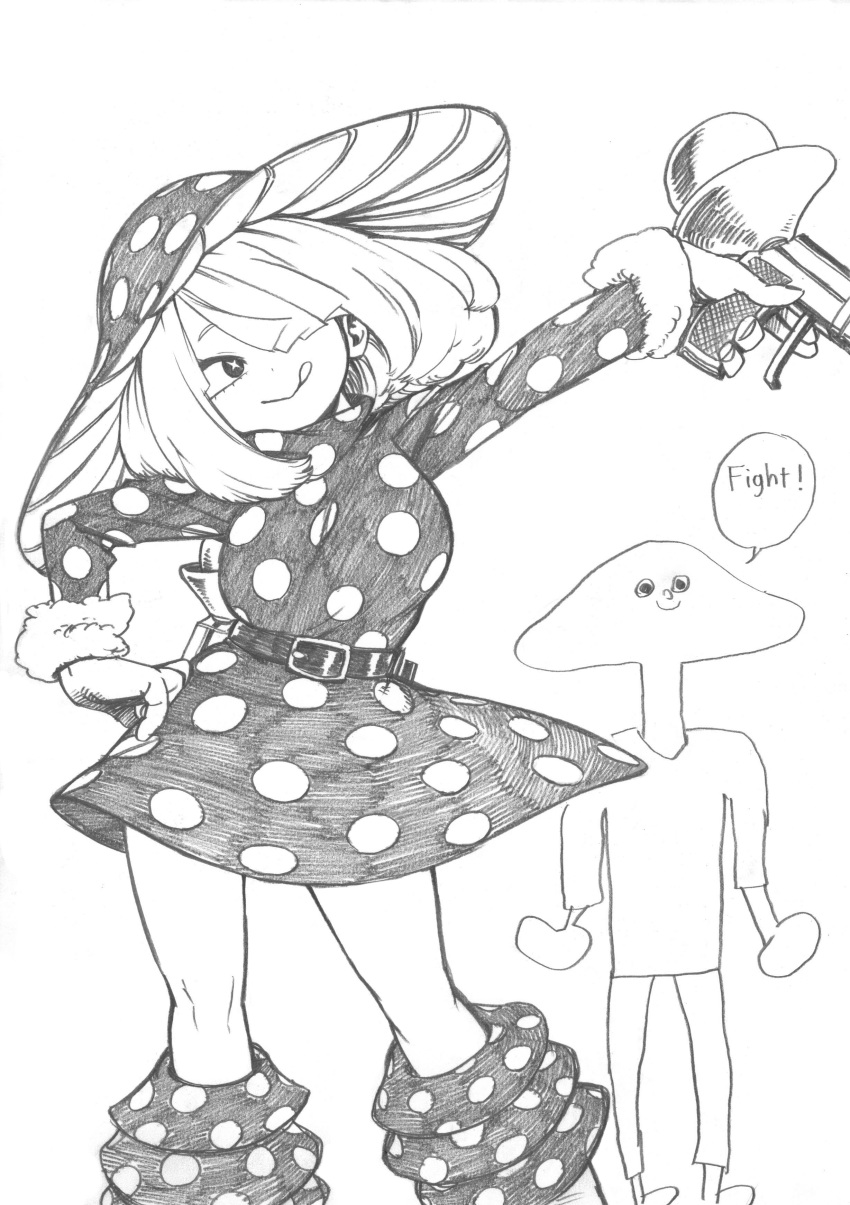 1girl, ;q, absurdres, belt, belt_buckle, boku_no_hero_academia, buckle, dress