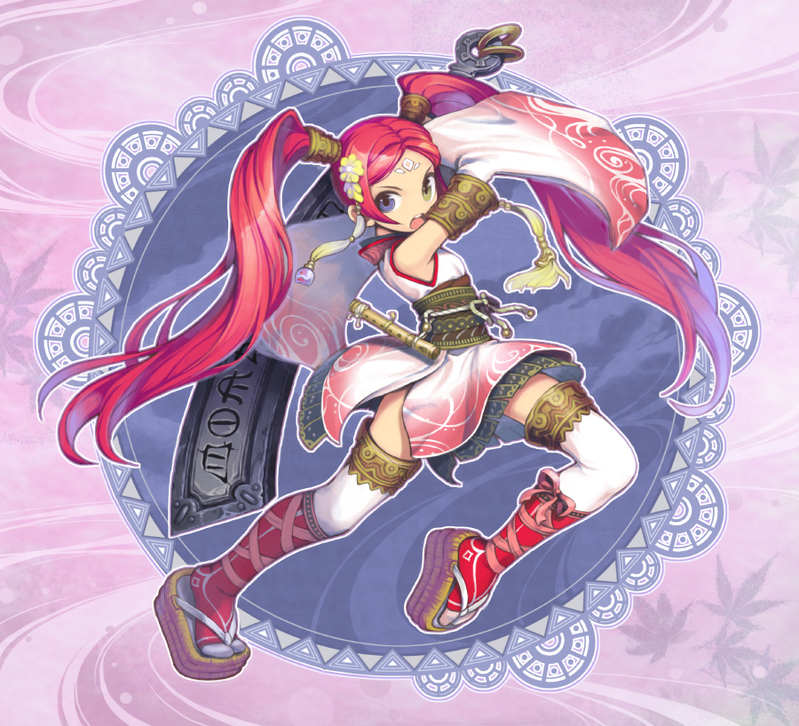 flute, heterochromia, instrument, kuro_kuro_kuro, kurokurokuro, loli, long_sleeves, original