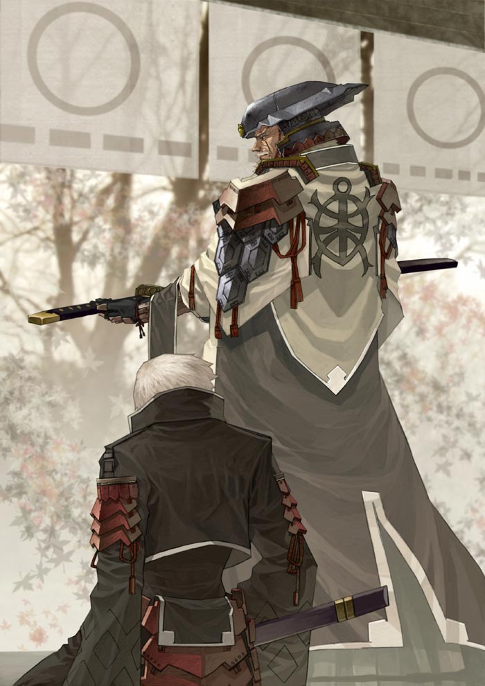 male, senior, silver_hair, skan_srisuwan, sword, weapon