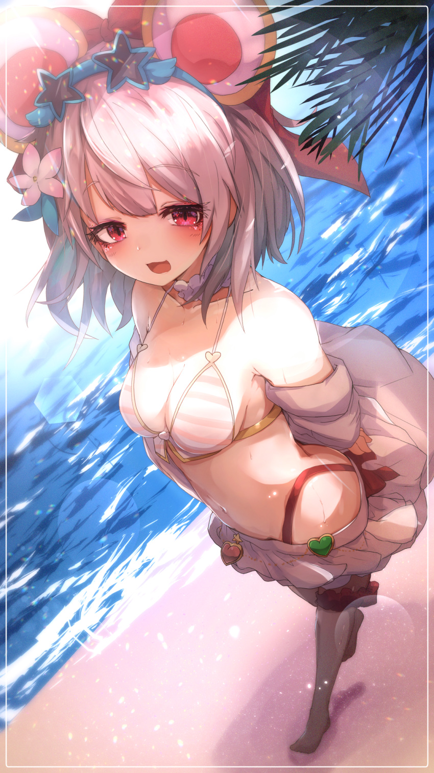1girl, animal_ears, bangs, bikini, eyebrows_visible_through_hair, fake_animal_ears, granblue_fantasy, highleg