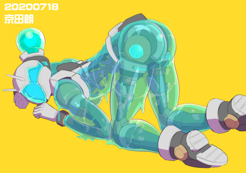 1girl, android, ass, kyoutasab, mecha, mechanical_parts, no_humans, original
