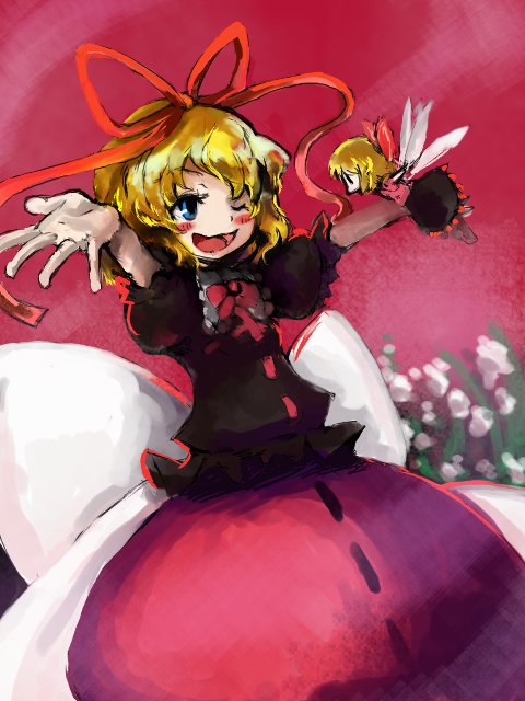 bubble_skirt, luft, medicine_melancholy, ribbon, ribbons, su-san, touhou